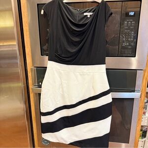 Studio One Black and White Midi Dress‎